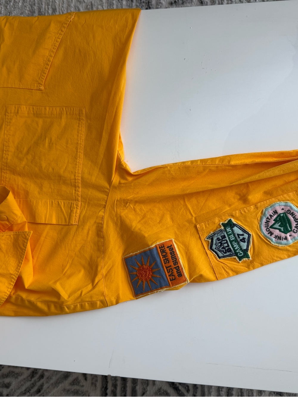 Maeve Yellow Patch-Embroidered Pullover Jacket - Picture 6 of 7
